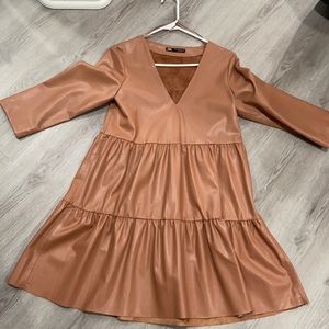 Zara leather midi dress - WORN ONCE